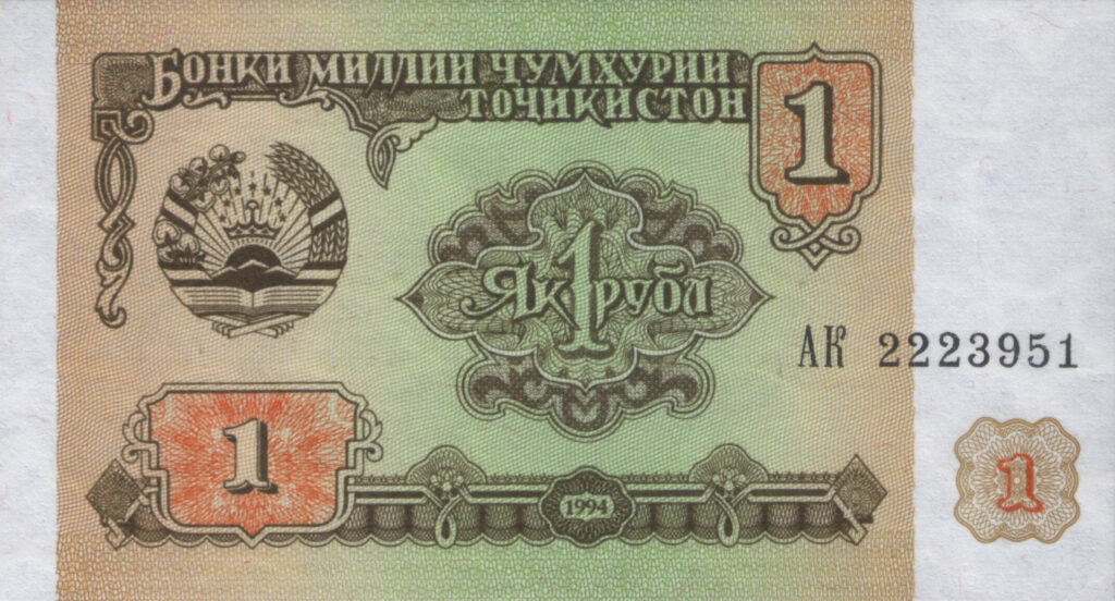 Яка валюта в Таджикистану?