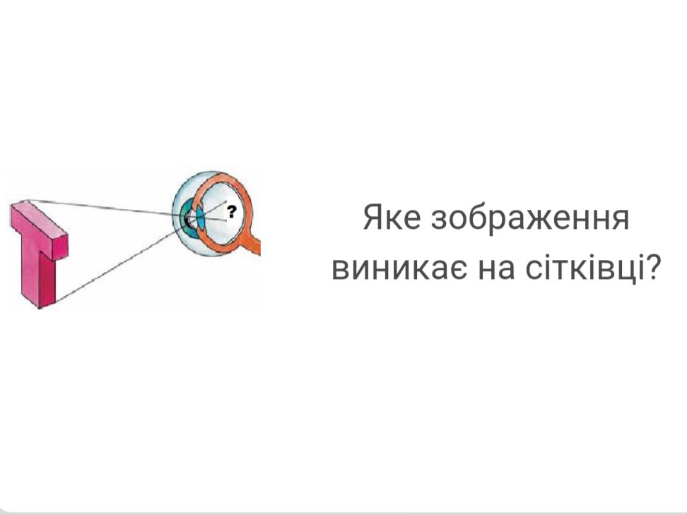 Що таке зображення виникає на сітківці: пояснення і приклади