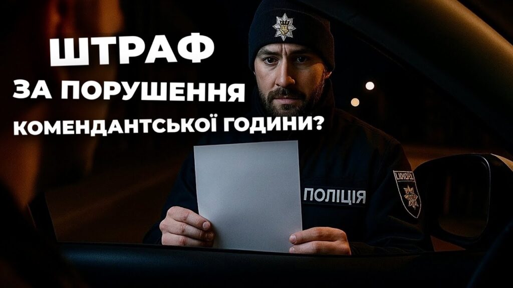 Який штраф за порушення комендантської години: детальний розгляд