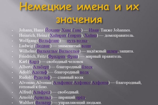 Популярні німецькі імена чоловічі: топ трендів імен цього року